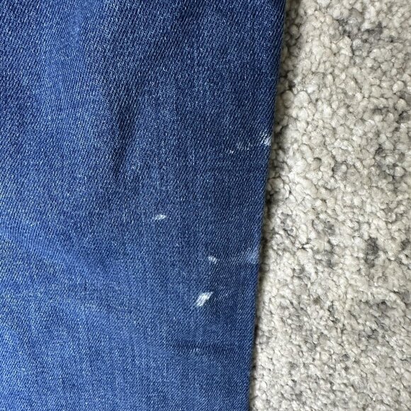 Sézane Jeans Womens 36 Blue High Rise Wide Leg Button Fly Denim Patch Pockets - Picture 7 of 10